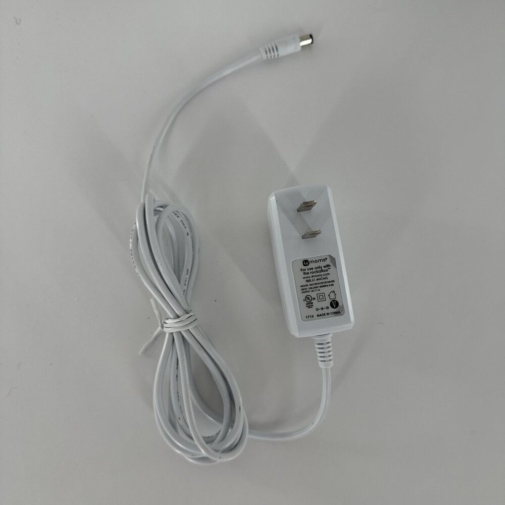 4moms RockaRoo Baby Rocker Power Cord Supply DC 12V 1A AC Adapter Charger Cable